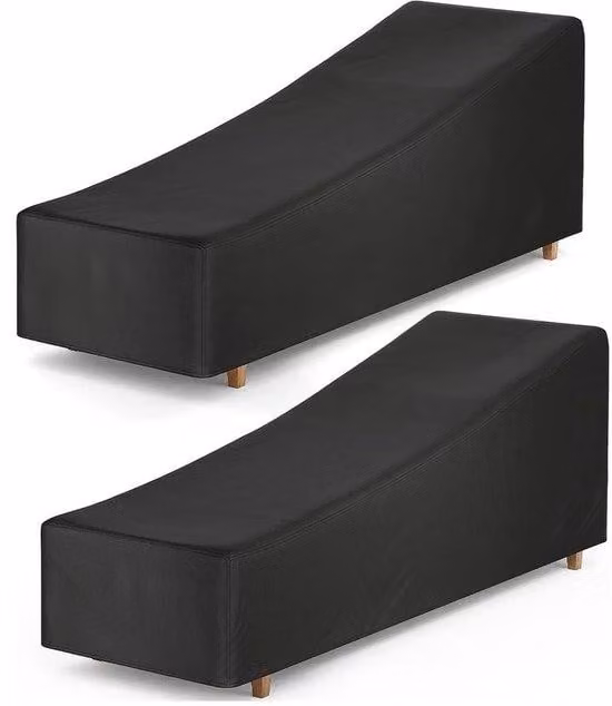 Set di tessuti Oxford per mobili da giardino, 210D, resistenti alle intemperie, 2 pezzi, 210x75x40/80 cm