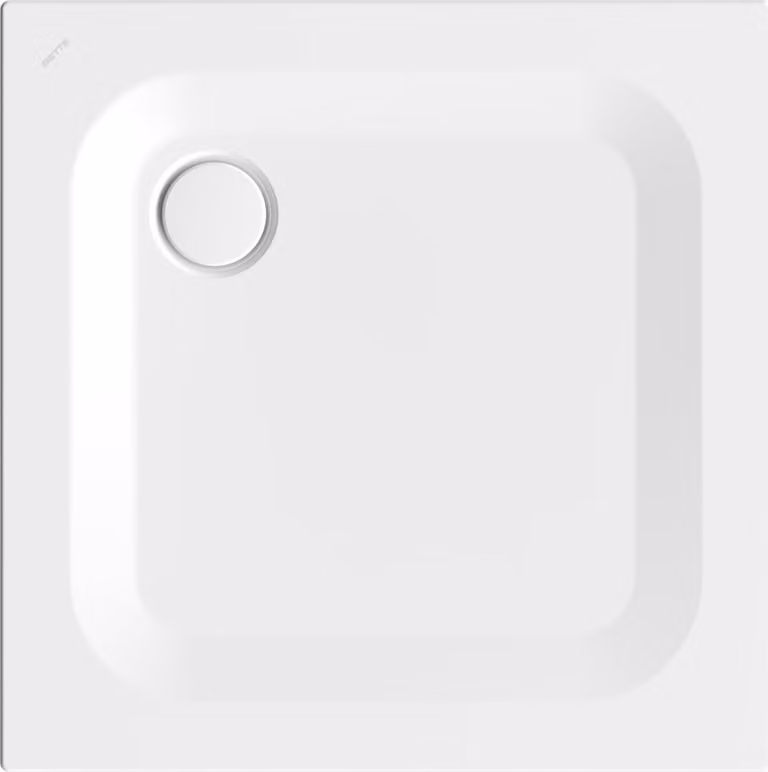 BetteUltra receveur de douche rectangulaire, avec support de baignoire minimum, antidérapant Sense 850x850x25, blanc, 1589-000AS,T1, 1589-000AS,T1