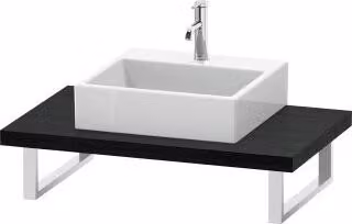 Consolle Duravit L-Cube spessore 4,5 cm, uovo bw, per lavabo da appoggio, var.