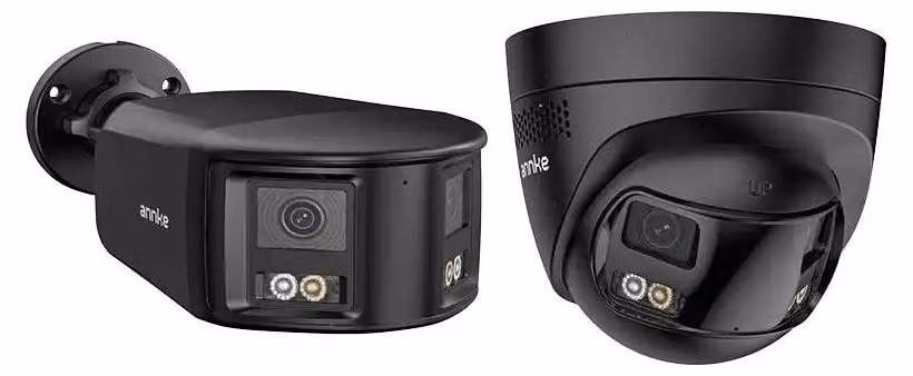 Telecamera di sicurezza, grandangolo di 180°, rilevamento del movimento tramite intelligenza artificiale, modello 4, senza spina