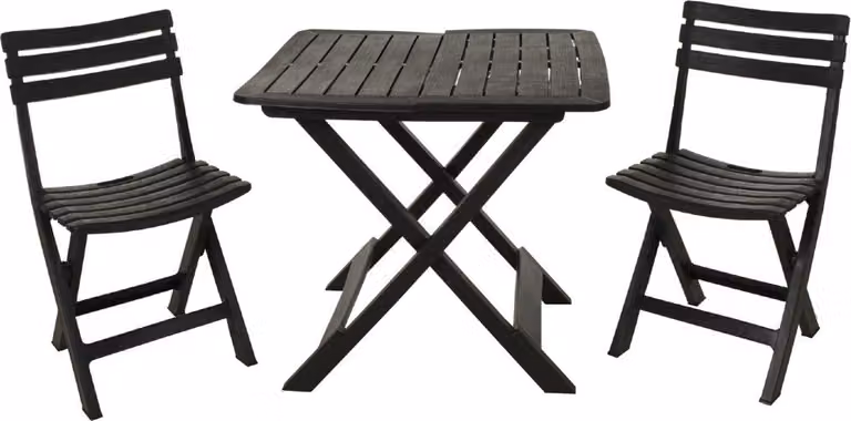 PROGARDEN Mobili da giardino KOMODO set di 3 pezzi antracite KO-042981530