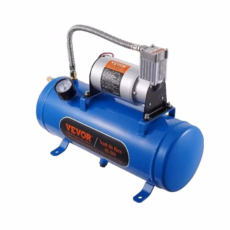 Compressore d'aria VEVOR 12V, capacità del serbatoio di 16 galloni/6 litri, pressione massima di 120 psi