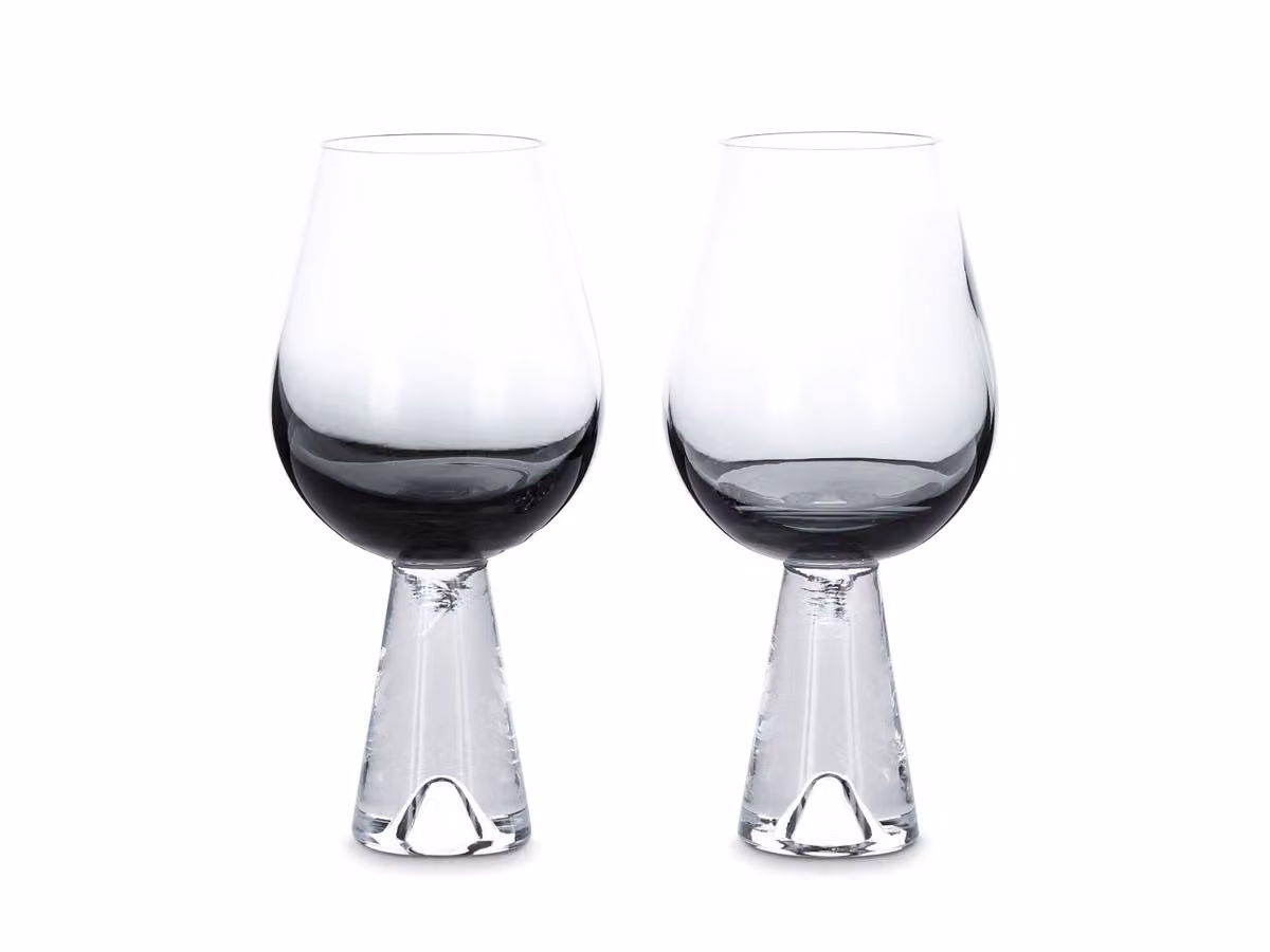 Tank Bicchieri da Vino Set da 2 pz - Nero