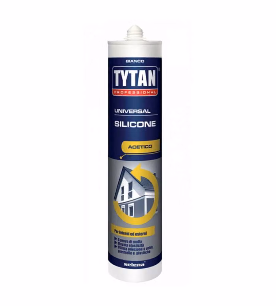 Tytan Silicone Universale Bianco 280 ml - Aderente e Impermeabile