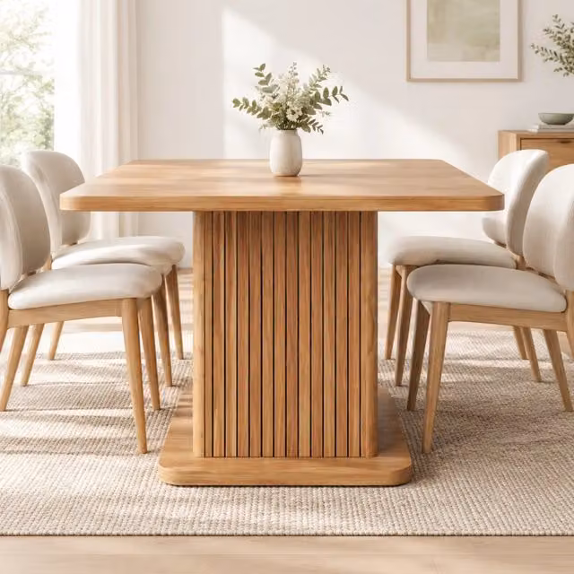 Tavolo da pranzo quadrato 80x80 cm con contenitore; 2 ripiani; MDF; effetto legno marrone scuro