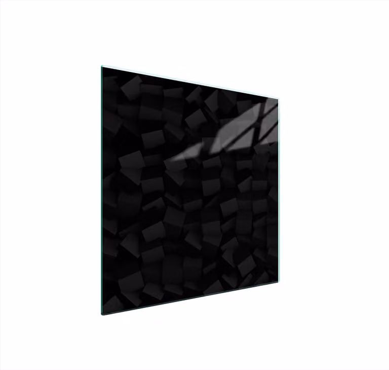 Piastra Di Protezione In Vetrina Per Levatori 50X52 Nero
