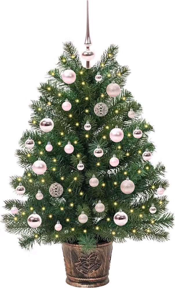 vidaXL Albero di Natale artificiale con 150 LED verde 95 cm PE e PVC