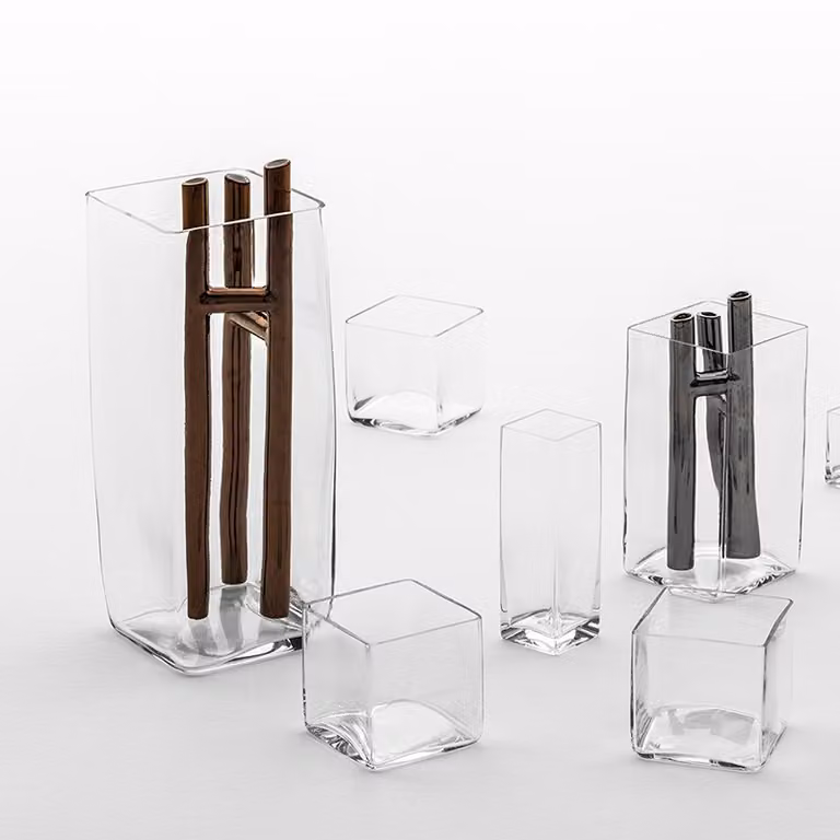 Set vasi Vetri Quadrati Adriani e Rossi