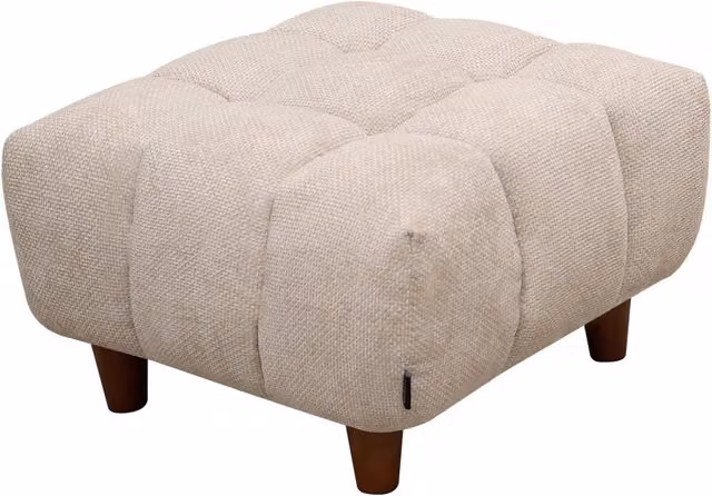 Pouf Matignon PALOZI HOME beige L/P/H: 70 x 70 x 46 cm