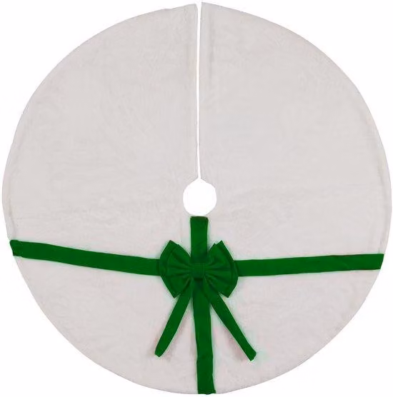 Coperta natalizia in peluche a forma di albero di Natale, 120 cm, modello 3