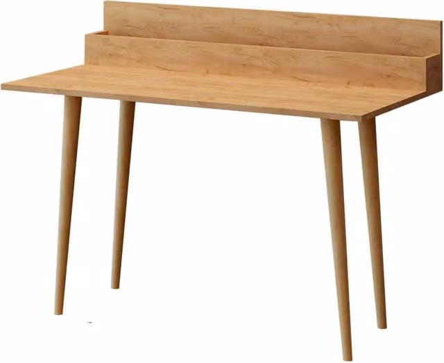 Scrivania in legno Hanah Home stile scandinavo, Marrone, L: 100 cm, P: 60 cm, H: 94 cm