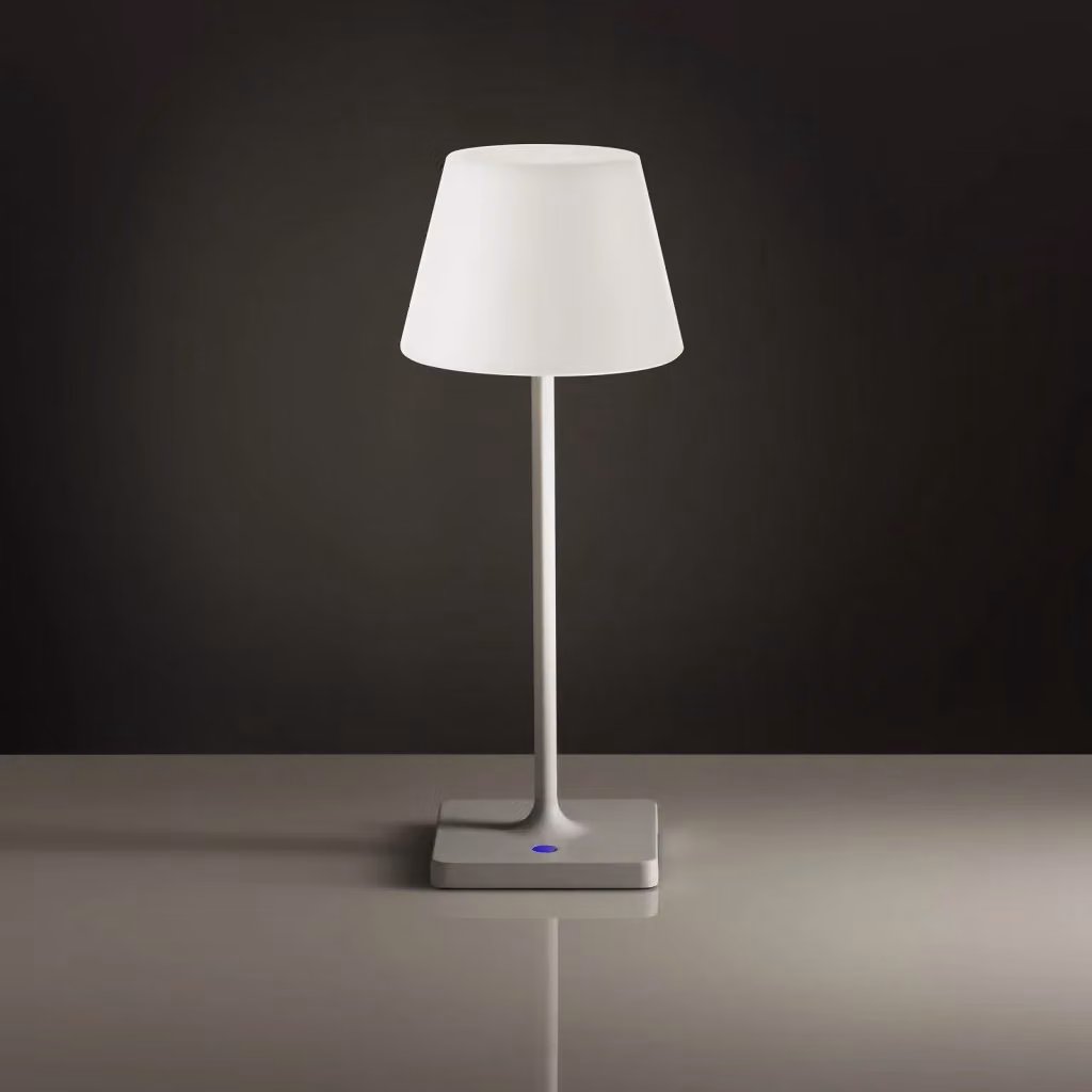 Lampada da tavolo ricaricabile LED SEREVA bianca con tecnologia touch e dimmerabile – 2