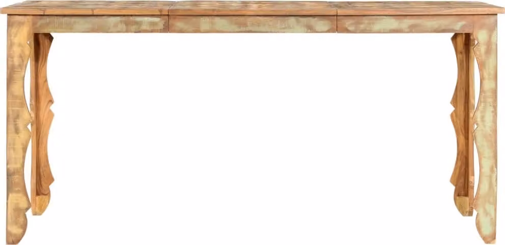 Tavolo da Pranzo 160x80x76 cm in Legno Massello di Recupero