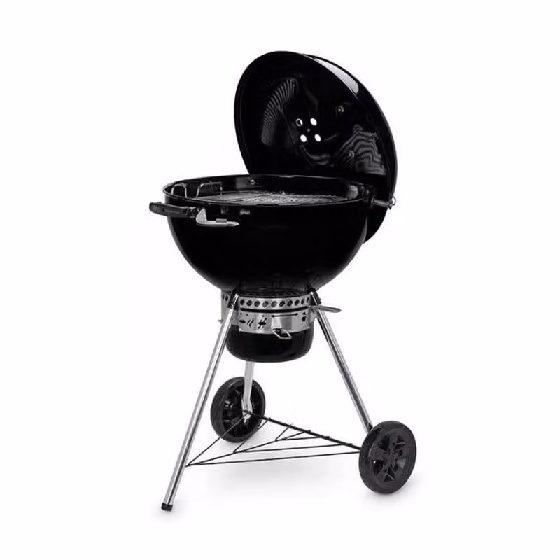 Barbecue a carbone Weber Gourmet BBQ System Kettle Black con termometro e ruote – 3