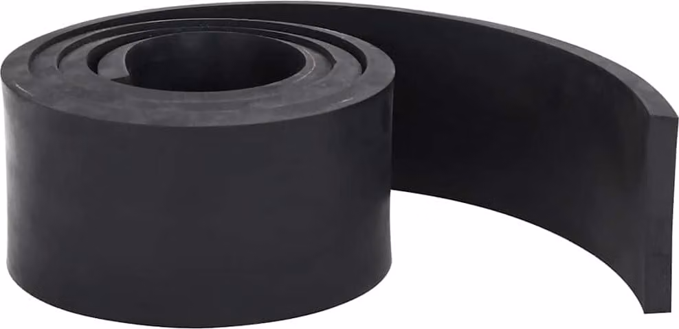 Bordo in Gomma per Spazzaneve Nero 180x10x1 cm