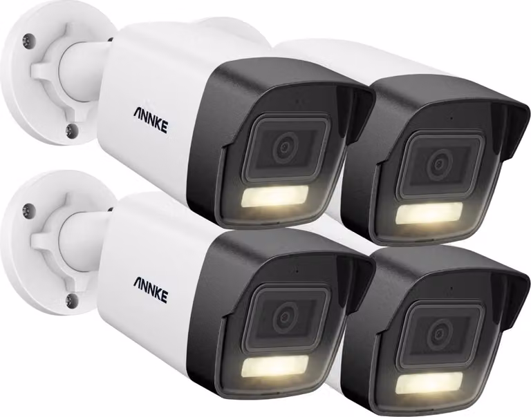 Telecamera di sicurezza per esterni, risoluzione 3K, rilevamento di persone e veicoli, telecamera a 4 elementi I51EL