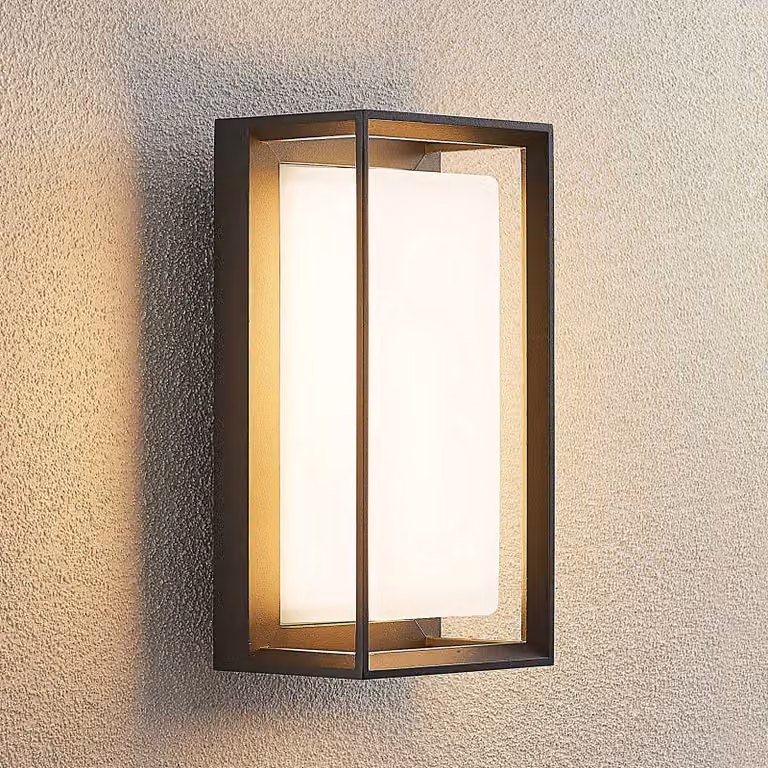 Applique da esterni a LED Ismera Arcchio, Nero, Vetro, Moderno, Applique LED da esterni