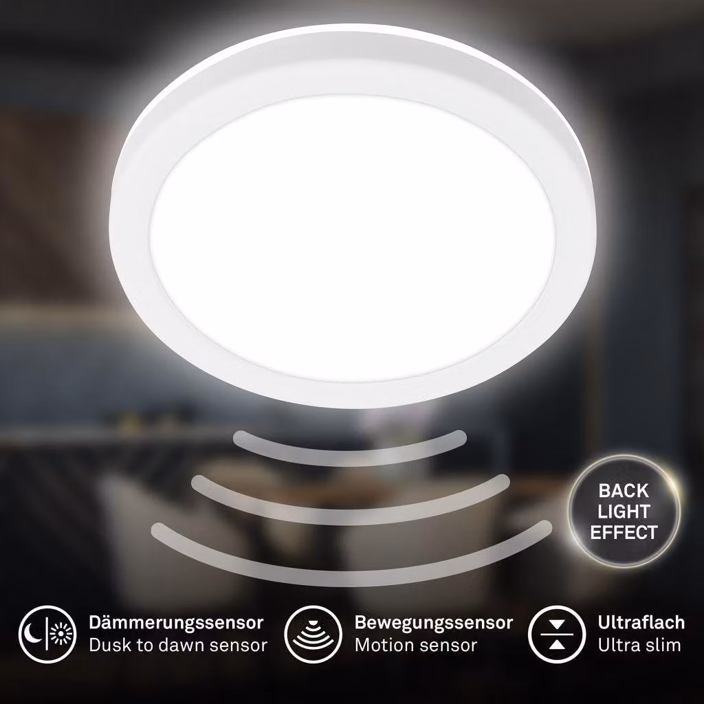 KADA Microwave LED Plafoniera con effetto retroilluminato - Bianco