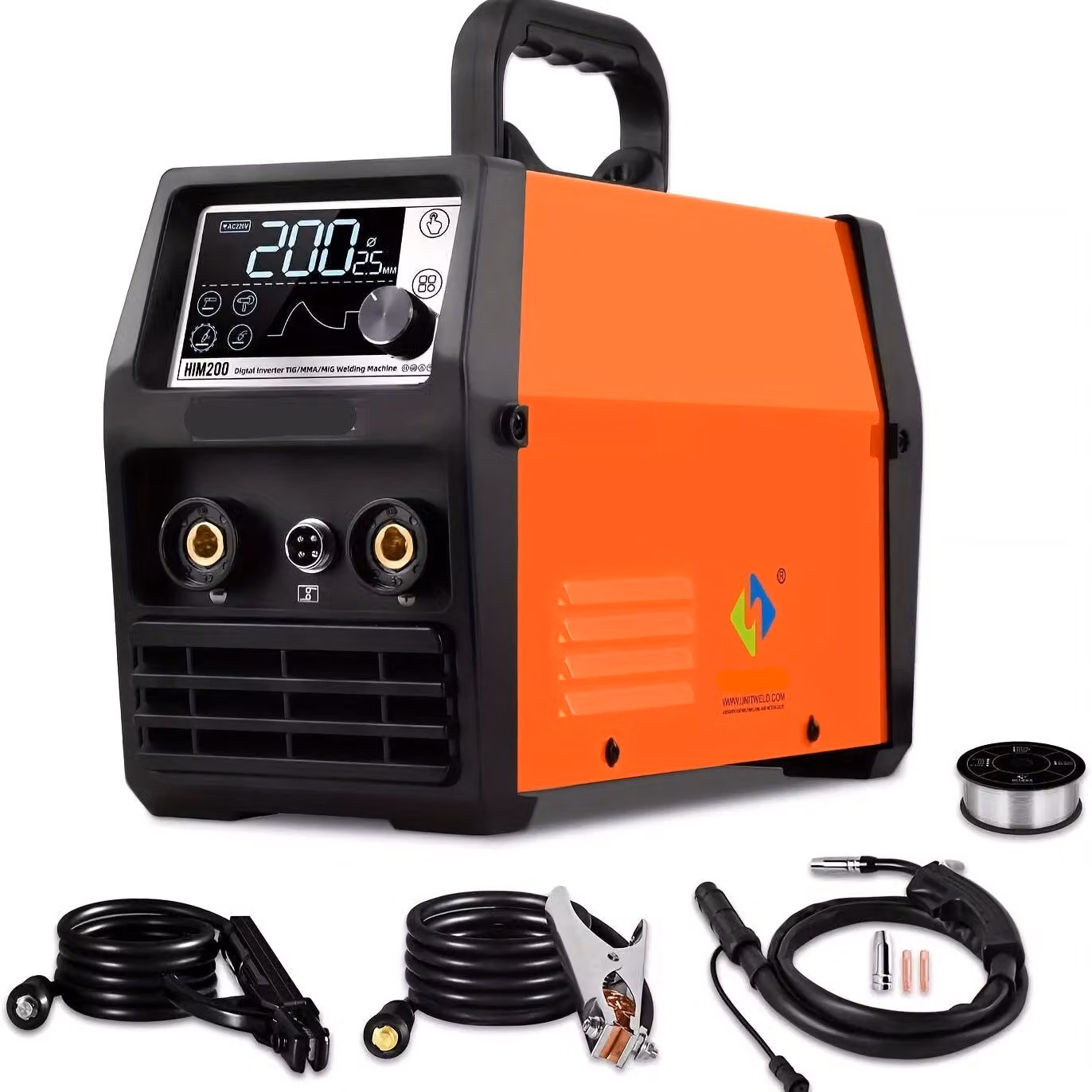 Saldatrice multifunzione 3-in-1 – Apparecchio di saldatura da 200 ampere per saldatura MIG, TIG ed elettrodo