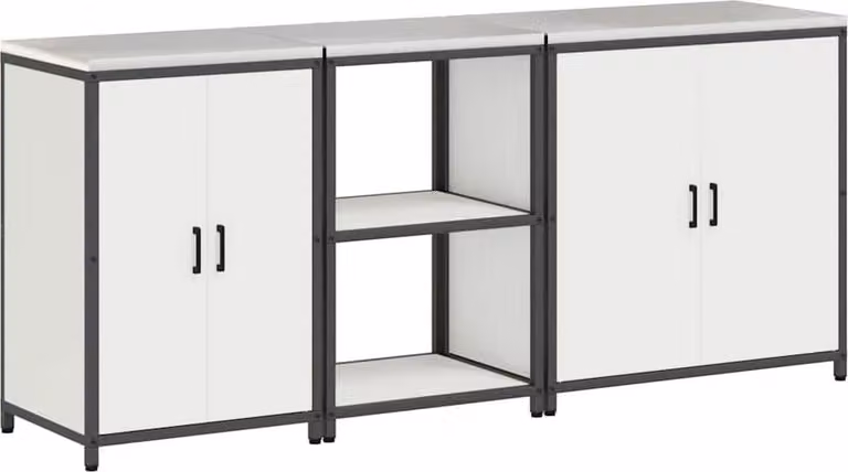 Set di Stoccaggio per Cucina HATTEM 3 pcs Bianco
