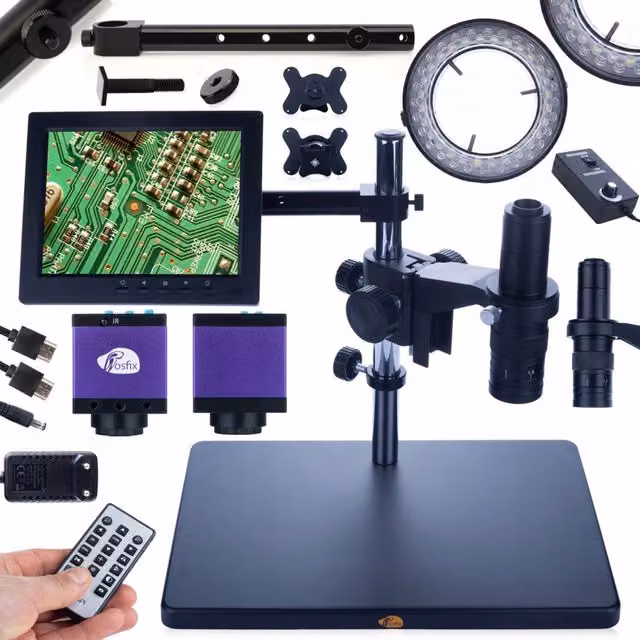 Camera per Microscopio Rosfix con Montatura C-Mount e Connessione USB, Colore Nero – 1