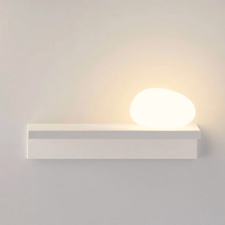 Vibia Applique da parete a LED Suite, Bianco / Opale, Soggiorno / Sala da pranzo, Plastica, Design, Applique a LED