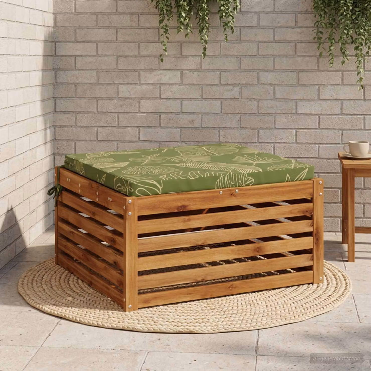 Cuscino per sedia vidaXL SOEST verde in poliestere con rivestimento lavabile e resistente ai raggi UV