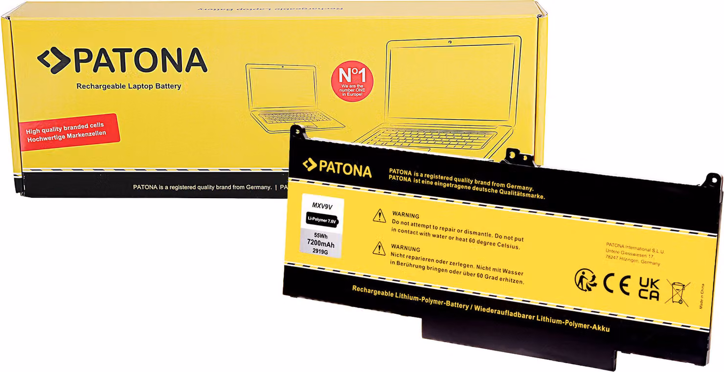 Batteria PATONA per notebook Dell 7400 MXV9V