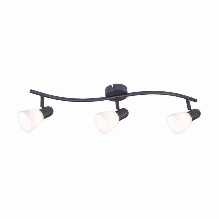 Faretto SOMA 3XE14 colore bianco e nero