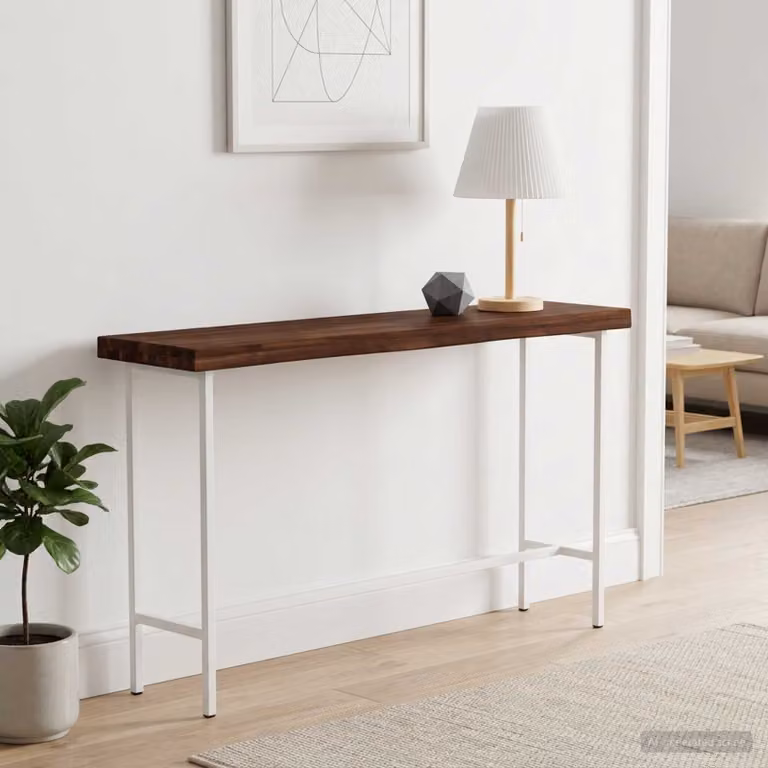 Piano del tavolo rettangolare in legno di acacia vidaXL, colore marrone, L 60 cm x P 20 cm x H 3 cm