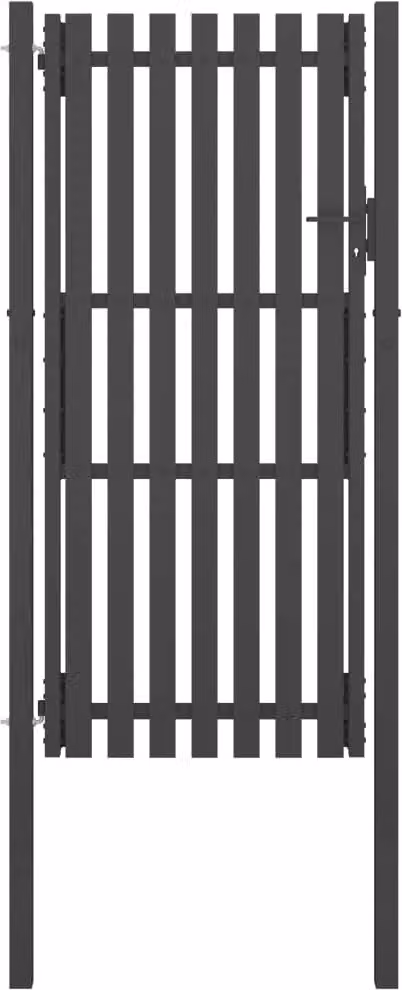 Maison Exclusive - Cancello per Recinzione da Giardino in Acciaio 100x200 cm Antracite