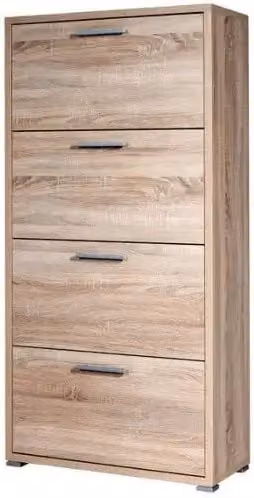 Scarpiera 4 ante a ribalta75,3 cm X 151,8 cm in rovere somona