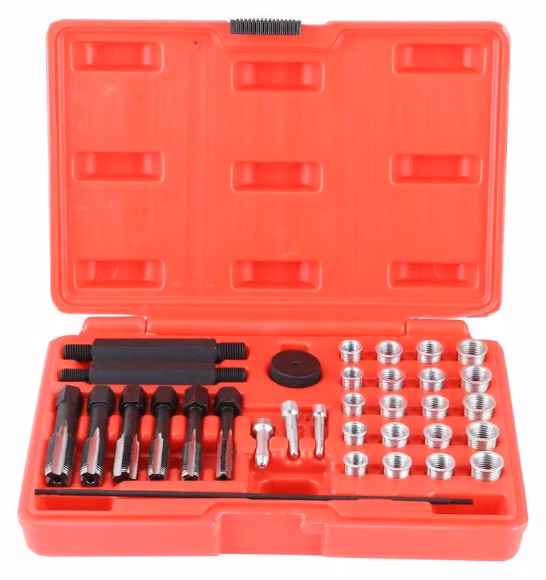 Kit di riparazione per fili di candele di accensione (33 pezzi) - Strumento per la rimozione delle candele di accensione - Soluzione efficace - Adatto per auto - Kit di riparazione...