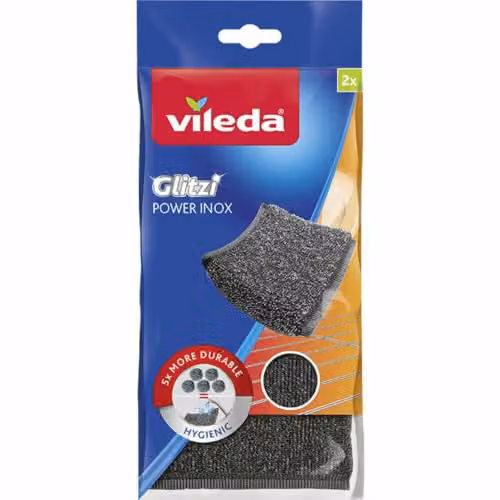 Paglietta Acciaio Glitzi Power Inox Pz 2 Vileda