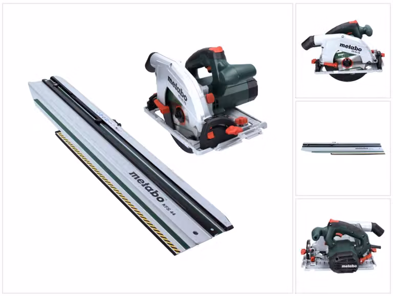 Sega circolare portatile Metabo KS 66 FS da 1500 W, 190 mm + 1x lama da taglio + guida di taglio KFS 44