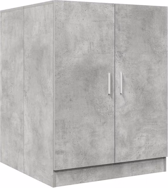 Mobile per lavatrice moderno in MDF grigio opaco per bagno L: 70,5 cm, P: 71,5 cm, H: 91,5 cm