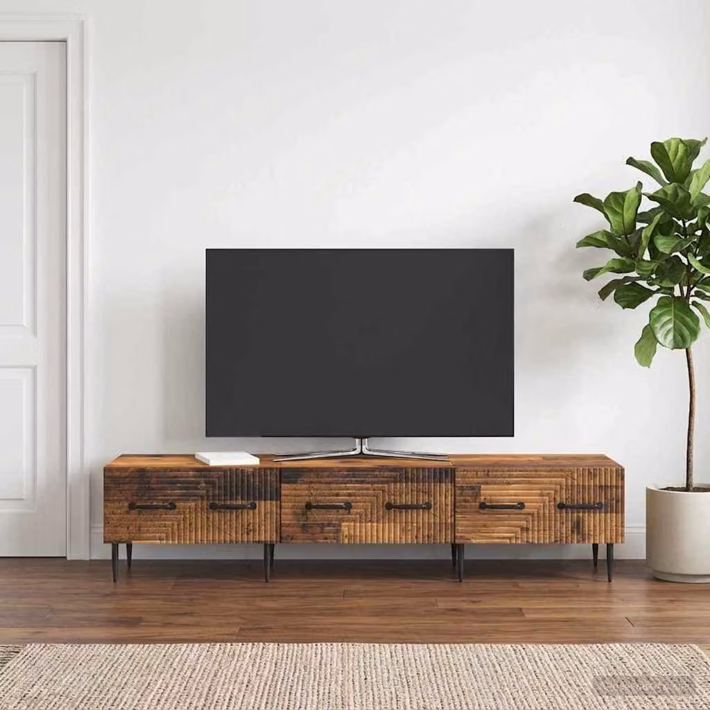 Mobile TV vidaXL in legno color marrone stile vintage L: 147 cm, P: 34,5 cm, H: 30 cm