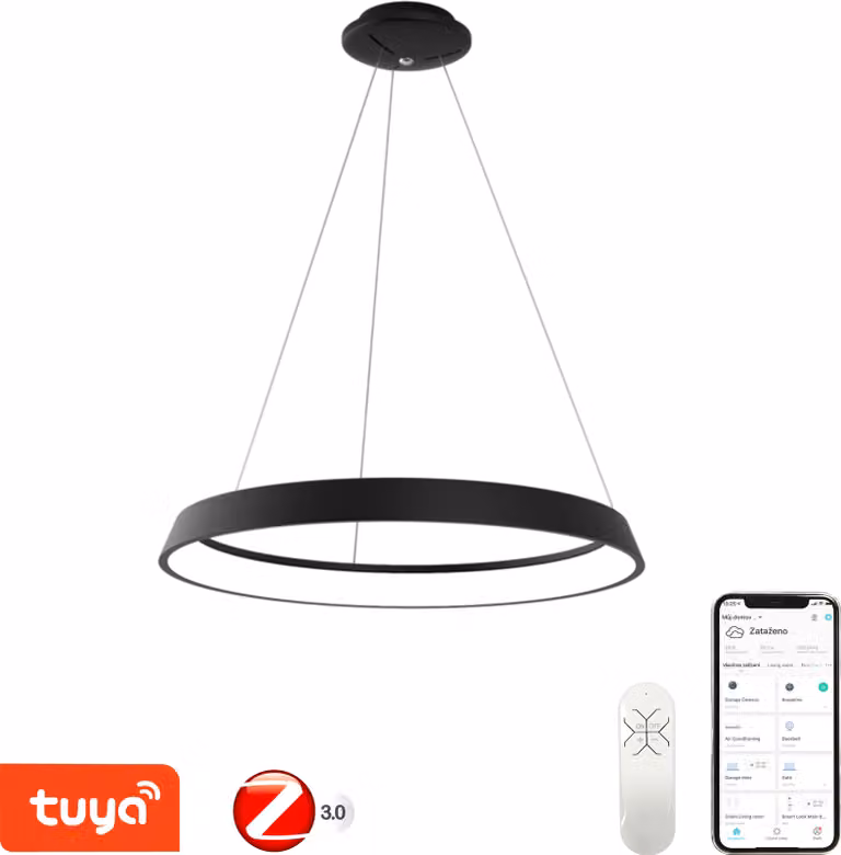Immax NEO LIMITADO Apparecchio a sospensione intelligente 60cm 39W nero Zigbee 3.0