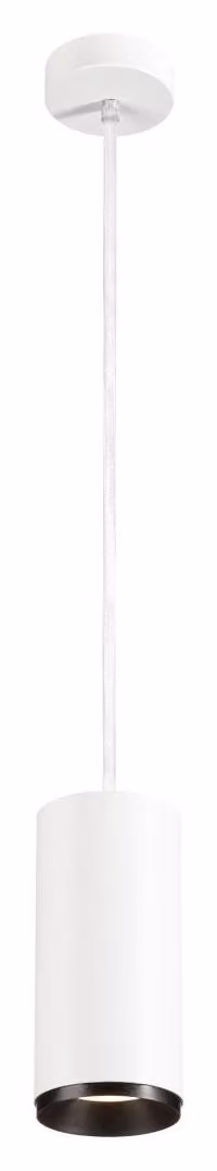NUMINOS Lampada a sospensione LED per interni DALI SLV Dimensioni: 21,3 x 10 cm, Colore: bianco/nero, Temperatura colore: 4000 Kelvin, Angolo di emissione: 36 gradi