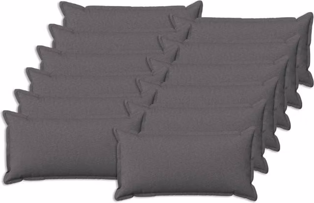 Cuscino con cuscino HOUTEN 12 pz Grigio Chiaro Lino 933804