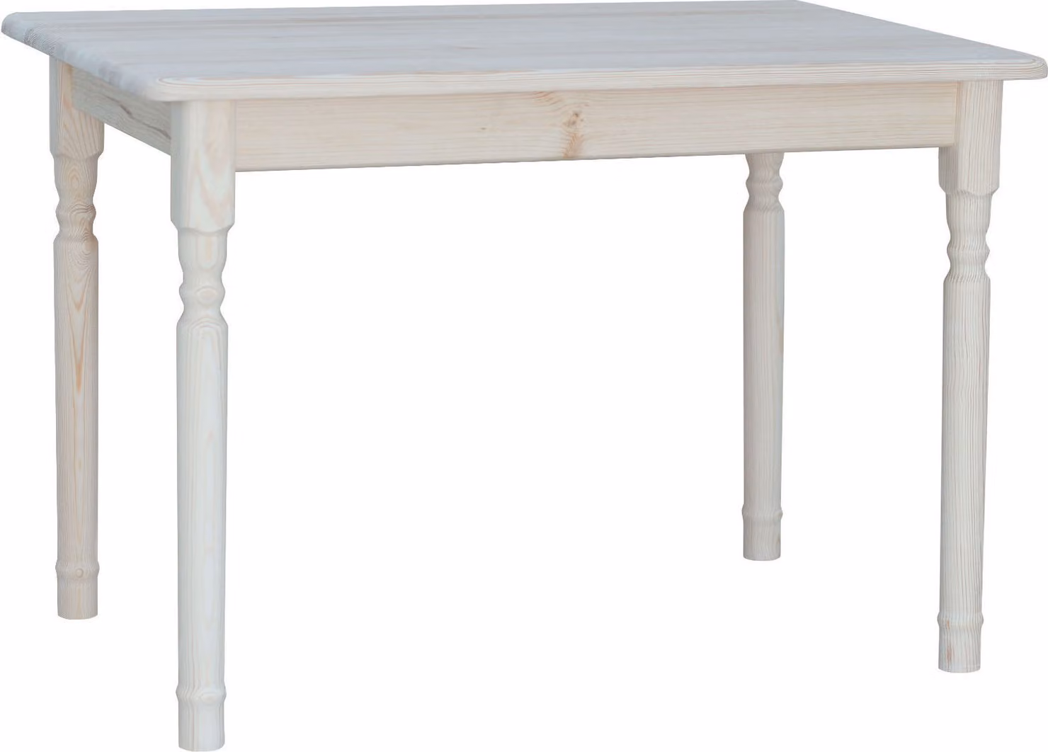 Tavolo II in legno di pino massiccio non trattato 120 x 70 cm