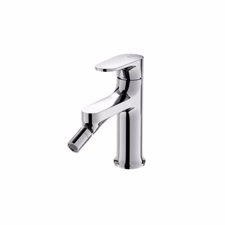 Miscelatore a colonna per bidet INVERTO, cromo + maniglia nera (S951-318)