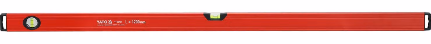 Livella a bolla in alluminio da 1200 mm, con base fresata