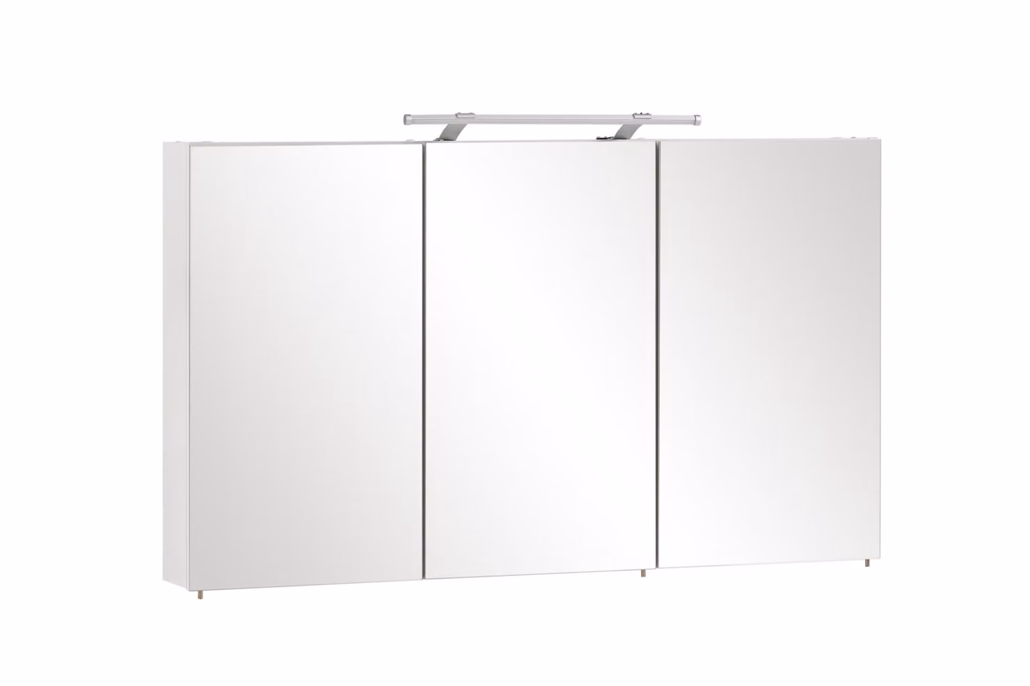 Specchiera con illuminazione Möbelpartner Dorina 120 x 16 x 75 cm bianco