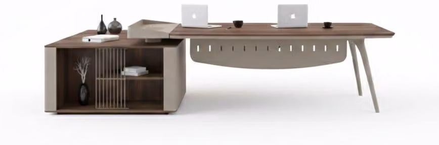 Scrivania elegante, design da ufficio, ambiente di lavoro