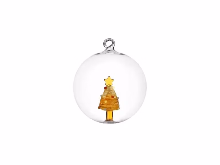 Christmas Tales Pallina di Natale Albero - Stella - Set da 2 / Ambra