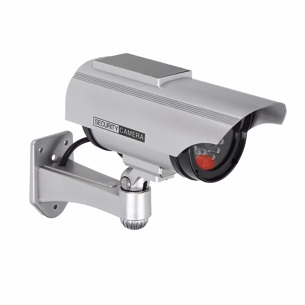 VIRONE CD-2/G falsa telecamera CCTV, 2 x AA, pannello solare, colore grigio