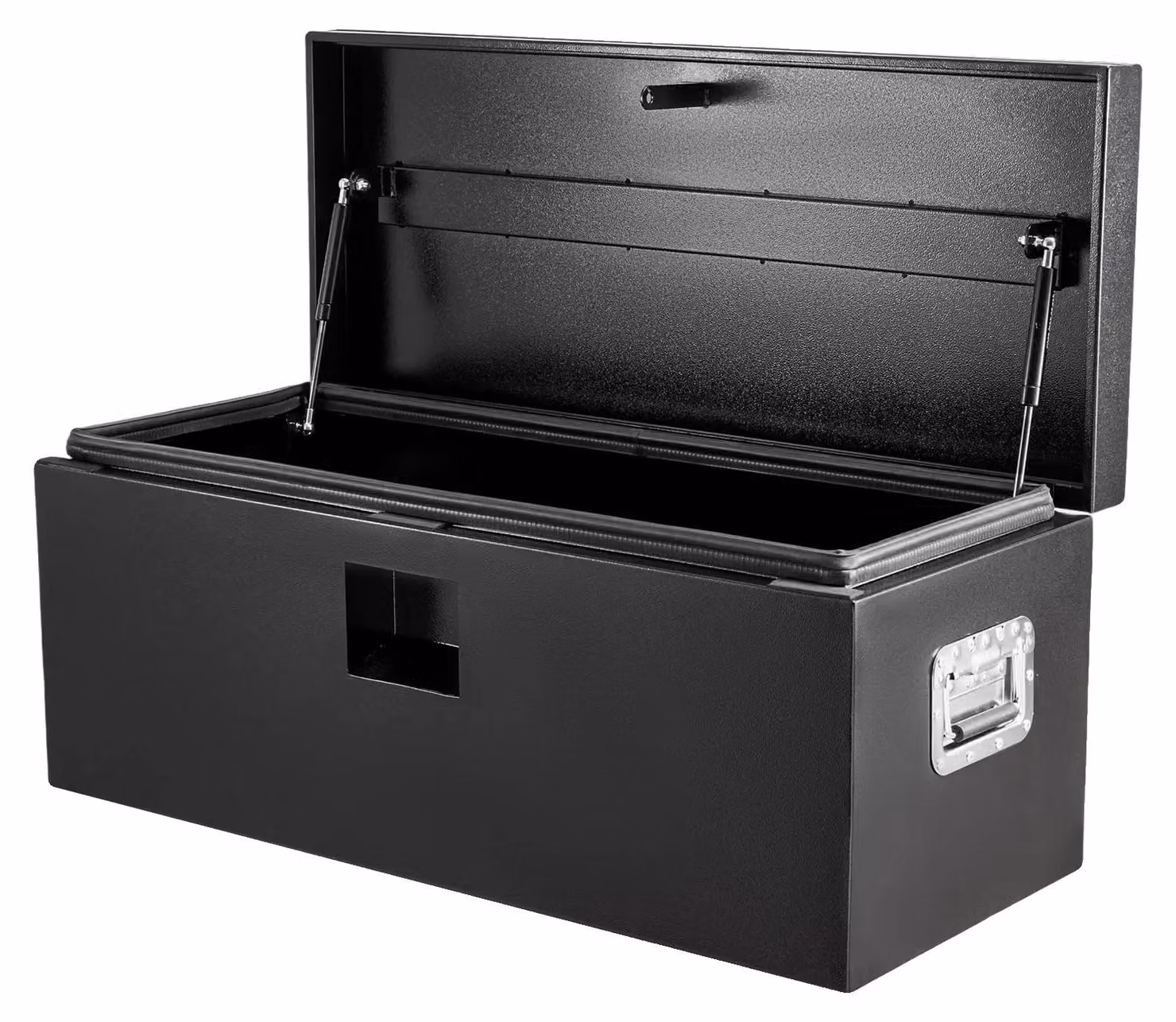 Cassetta degli attrezzi, realizzata in acciaio resistente, con design resistente alle intemperie, colore nero