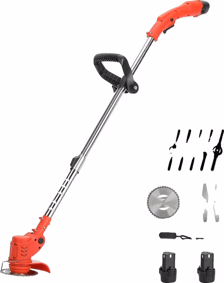 Tagliasiepi a batteria, con albero regolabile, design leggero, dotato di 2 batterie