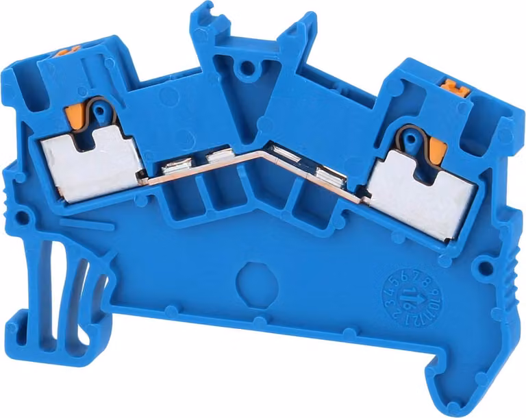 Phoenix Contact Morsetto passante PTS 1,5/S BU Connessione push-in Tensione nominale 500 V - 1 pezzo